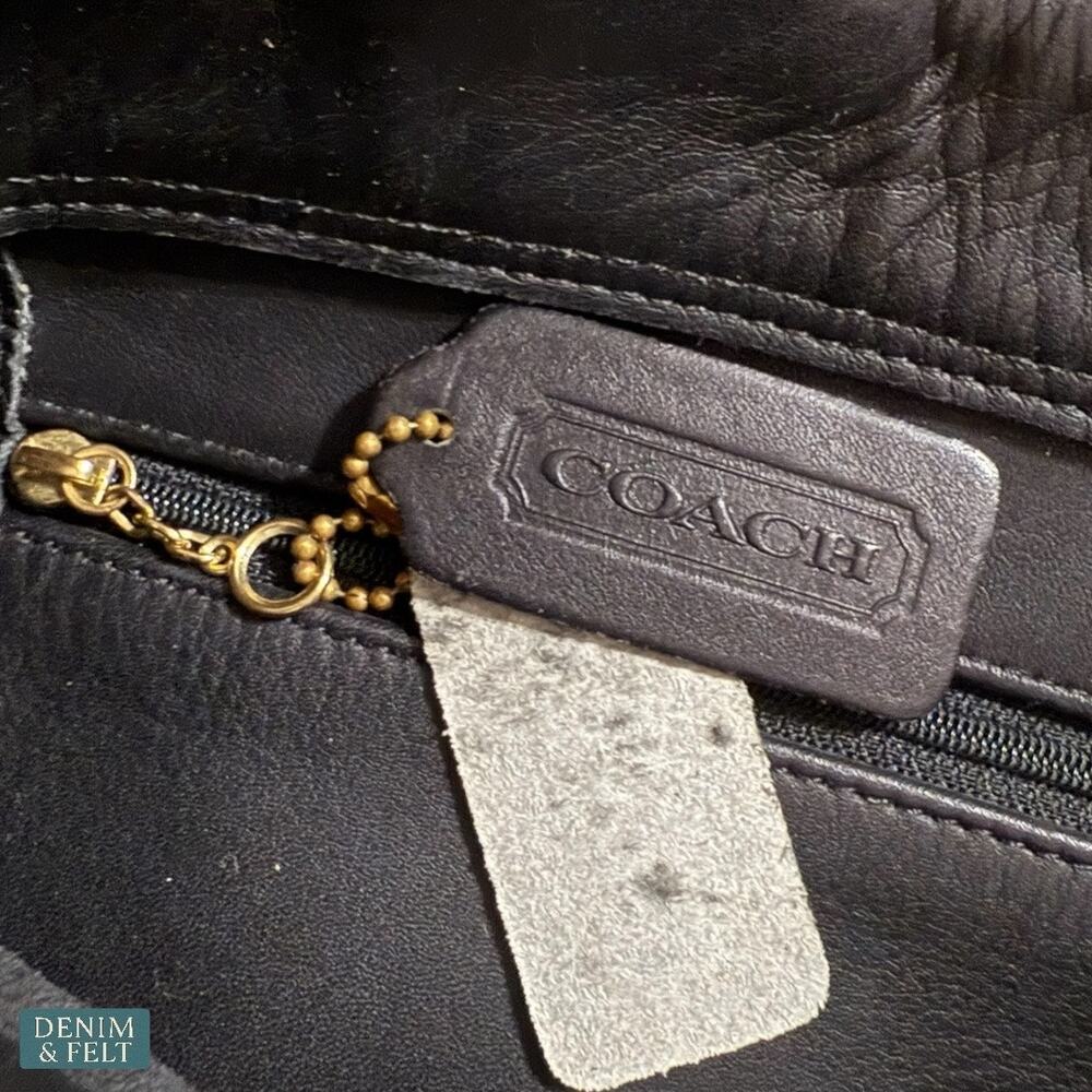 Coach Vintage Soho‎ Lafayette 4140 Black Genuine Leather Tote Shoulder Bag - Picture 10 of 13